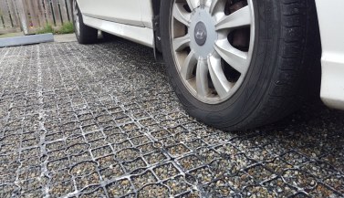 VersiGrid gravel parking close up
