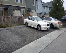 VersiGrid Apartment parking gravel finish